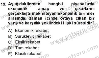 Bilgi Ekonomisi Dersi 2013 - 2014 Yılı (Final) Dönem Sonu Sınav Soruları 19. Soru
