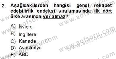 Bilgi Ekonomisi Dersi 2013 - 2014 Yılı (Final) Dönem Sonu Sınav Soruları 2. Soru