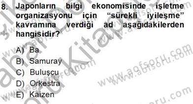 Bilgi Ekonomisi Dersi 2014 - 2015 Yılı (Vize) Ara Sınavı 8. Soru