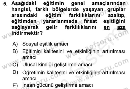 Bilgi Ekonomisi Dersi 2017 - 2018 Yılı 3 Ders Sınav Soruları 5. Soru