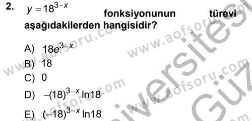 Matematiksel İktisat Dersi 2012 - 2013 Yılı (Vize) Ara Sınav Soruları 2. Soru