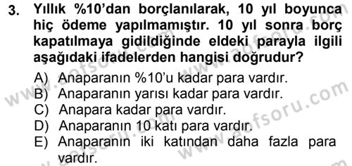 Matematiksel İktisat Dersi 2012 - 2013 Yılı (Final) Dönem Sonu Sınav Soruları 3. Soru