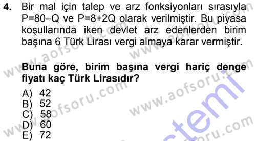 Matematiksel İktisat Dersi 2012 - 2013 Yılı (Final) Dönem Sonu Sınav Soruları 4. Soru