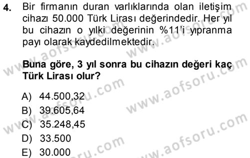 Matematiksel İktisat Dersi 2013 - 2014 Yılı (Final) Dönem Sonu Sınav Soruları 4. Soru
