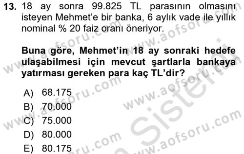 Matematiksel İktisat Dersi 2016 - 2017 Yılı (Vize) Ara Sınav Soruları 13. Soru