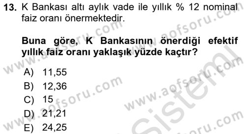 Matematiksel İktisat Dersi 2021 - 2022 Yılı (Vize) Ara Sınav Soruları 13. Soru