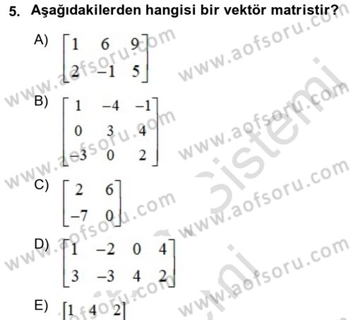 Matematiksel İktisat Dersi 2021 - 2022 Yılı (Final) Dönem Sonu Sınav Soruları 5. Soru