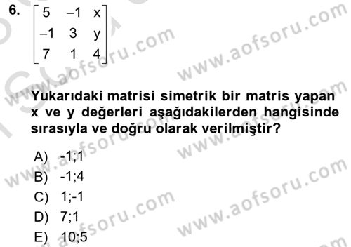 Matematiksel İktisat Dersi 2022 - 2023 Yılı (Final) Dönem Sonu Sınav Soruları 6. Soru