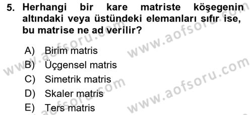 Matematiksel İktisat Dersi 2022 - 2023 Yılı Yaz Okulu Sınav Soruları 5. Soru
