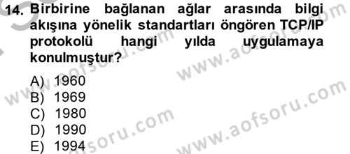 Hizmetler Ekonomisi Dersi 2012 - 2013 Yılı (Final) Dönem Sonu Sınav Soruları 14. Soru