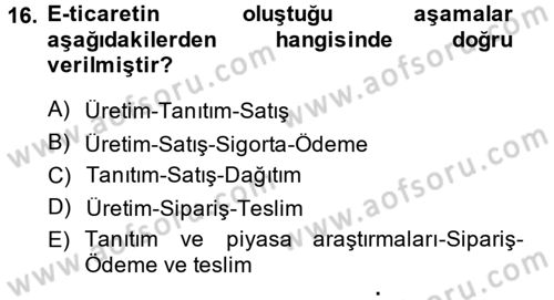 Hizmetler Ekonomisi Dersi 2013 - 2014 Yılı (Final) Dönem Sonu Sınav Soruları 16. Soru