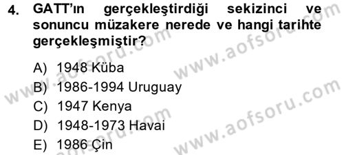 Hizmetler Ekonomisi Dersi 2013 - 2014 Yılı (Final) Dönem Sonu Sınav Soruları 4. Soru