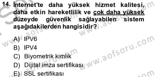 Hizmetler Ekonomisi Dersi 2014 - 2015 Yılı (Final) Dönem Sonu Sınav Soruları 14. Soru