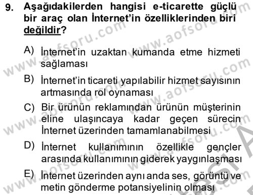 Hizmetler Ekonomisi Dersi 2014 - 2015 Yılı (Final) Dönem Sonu Sınav Soruları 9. Soru