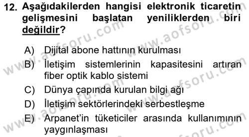 Hizmetler Ekonomisi Dersi 2015 - 2016 Yılı (Final) Dönem Sonu Sınav Soruları 12. Soru