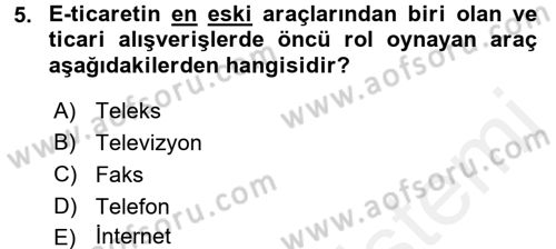Hizmetler Ekonomisi Dersi 2015 - 2016 Yılı Tek Ders Sınav Soruları 5. Soru