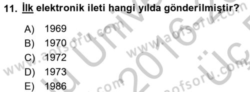 Hizmetler Ekonomisi Dersi 2016 - 2017 Yılı 3 Ders Sınav Soruları 11. Soru