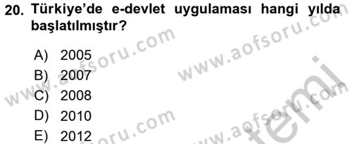 Hizmetler Ekonomisi Dersi 2016 - 2017 Yılı 3 Ders Sınav Soruları 20. Soru