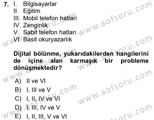 Hizmetler Ekonomisi Dersi 2016 - 2017 Yılı (Final) Dönem Sonu Sınav Soruları 7. Soru