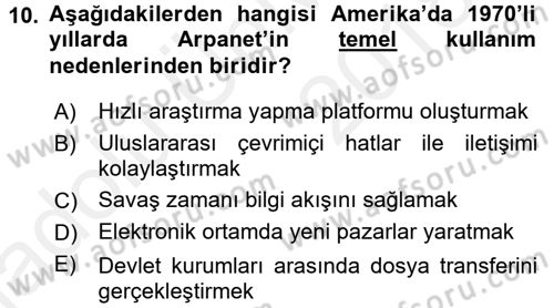 Hizmetler Ekonomisi Dersi 2017 - 2018 Yılı 3 Ders Sınav Soruları 10. Soru