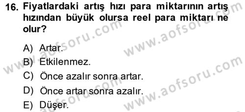 Para Teorisi Dersi 2013 - 2014 Yılı (Final) Dönem Sonu Sınav Soruları 16. Soru