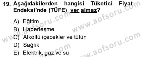 Para Teorisi Dersi 2013 - 2014 Yılı (Final) Dönem Sonu Sınav Soruları 19. Soru