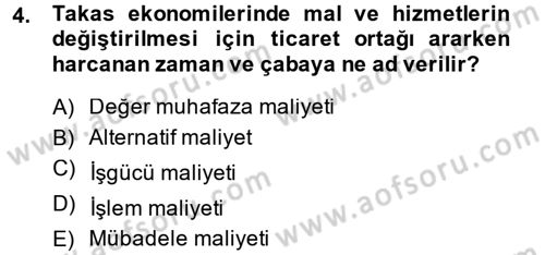 Para Teorisi Dersi 2013 - 2014 Yılı (Final) Dönem Sonu Sınav Soruları 4. Soru