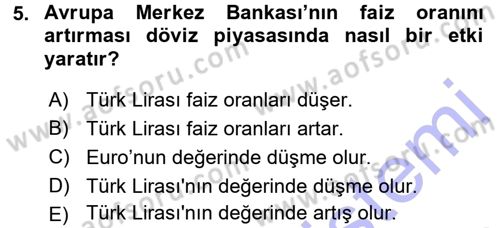 Para Teorisi Dersi 2015 - 2016 Yılı (Final) Dönem Sonu Sınav Soruları 5. Soru