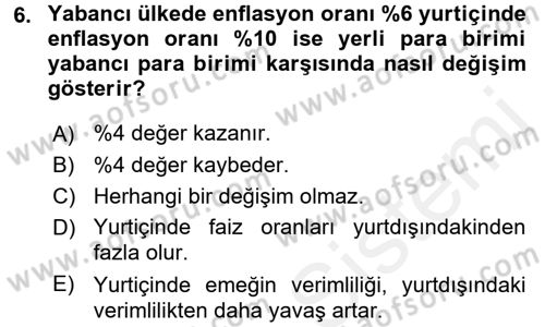 Para Teorisi Dersi 2016 - 2017 Yılı (Final) Dönem Sonu Sınav Soruları 6. Soru