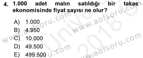 Para Teorisi Dersi 2017 - 2018 Yılı 3 Ders Sınav Soruları 4. Soru