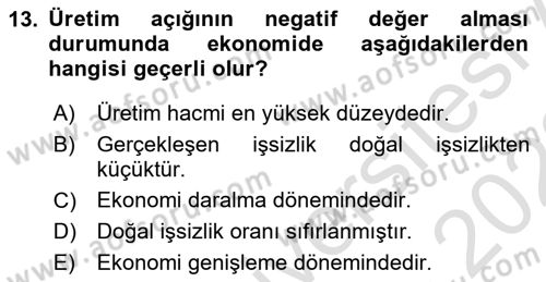 Para Teorisi Dersi 2022 - 2023 Yılı (Final) Dönem Sonu Sınav Soruları 13. Soru