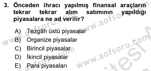 Para Teorisi Dersi 2023 - 2024 Yılı (Vize) Ara Sınav Soruları 3. Soru