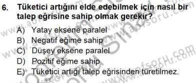 Sanayi Ekonomisi Dersi 2012 - 2013 Yılı (Final) Dönem Sonu Sınav Soruları 6. Soru