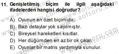 Sanayi Ekonomisi Dersi 2013 - 2014 Yılı (Final) Dönem Sonu Sınav Soruları 11. Soru