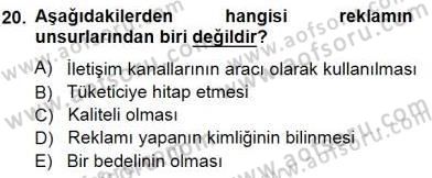 Sanayi Ekonomisi Dersi 2013 - 2014 Yılı (Final) Dönem Sonu Sınav Soruları 20. Soru