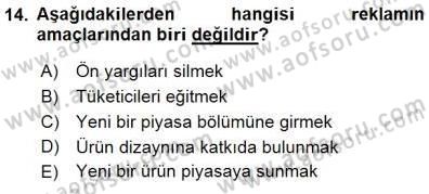 Sanayi Ekonomisi Dersi 2015 - 2016 Yılı (Final) Dönem Sonu Sınav Soruları 14. Soru