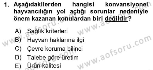 Tarım Ekonomisi ve Tarımsal Politikalar Dersi 2019 - 2020 Yılı (Vize) Ara Sınav Soruları 1. Soru