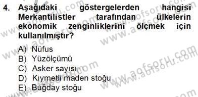 Uluslararası İktisat Teorisi Dersi 2012 - 2013 Yılı (Vize) Ara Sınav Soruları 4. Soru