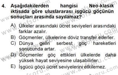 Uluslararası İktisat Teorisi Dersi 2012 - 2013 Yılı (Final) Dönem Sonu Sınav Soruları 4. Soru