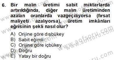 Uluslararası İktisat Teorisi Dersi Ara Sınavı Deneme Sınav Soruları 6. Soru