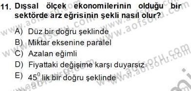 Uluslararası İktisat Teorisi Dersi 2013 - 2014 Yılı (Final) Dönem Sonu Sınav Soruları 11. Soru