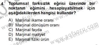 Uluslararası İktisat Teorisi Dersi 2013 - 2014 Yılı (Final) Dönem Sonu Sınav Soruları 4. Soru