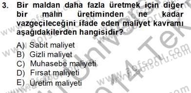 Uluslararası İktisat Teorisi Dersi 2013 - 2014 Yılı Tek Ders Sınav Soruları 3. Soru