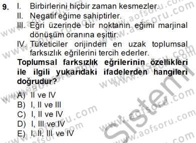 Uluslararası İktisat Teorisi Dersi Ara Sınavı Deneme Sınav Soruları 9. Soru