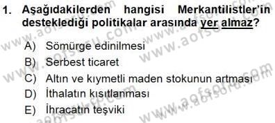 Uluslararası İktisat Teorisi Dersi 2015 - 2016 Yılı (Vize) Ara Sınav Soruları 1. Soru