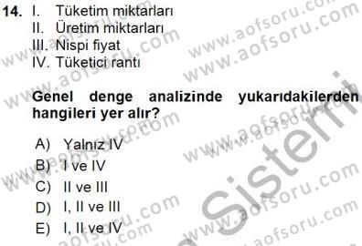 Uluslararası İktisat Teorisi Dersi 2015 - 2016 Yılı (Vize) Ara Sınav Soruları 14. Soru