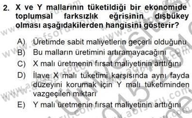 Uluslararası İktisat Teorisi Dersi 2015 - 2016 Yılı (Final) Dönem Sonu Sınav Soruları 2. Soru
