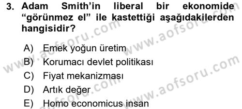 Uluslararası İktisat Teorisi Dersi 2016 - 2017 Yılı (Vize) Ara Sınav Soruları 3. Soru