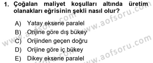 Uluslararası İktisat Teorisi Dersi 2017 - 2018 Yılı 3 Ders Sınav Soruları 1. Soru