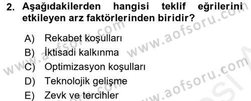 Uluslararası İktisat Teorisi Dersi 2017 - 2018 Yılı (Final) Dönem Sonu Sınav Soruları 2. Soru